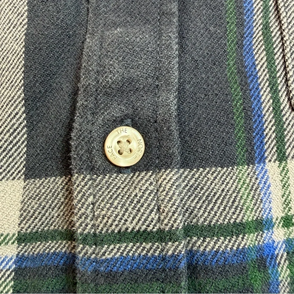 The North Face Arroyo Shirt Men Sz XL Blue Flannel Outdoor Preppy Thick Gorpcore